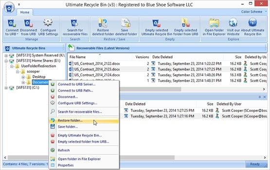 Lost files? Find them with the Ultimate Recycle Bin